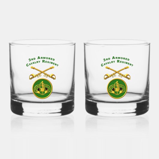 Verre À Whisky 3e Régiment de cavalerie blindée ACR (Recto)