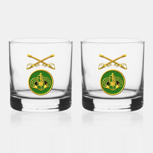 Verre À Whisky 3e Régiment de cavalerie blindée ACR (Recto)