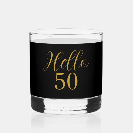 Verre À Whisky 50e anniversaire Black Gold Anniversaire (Recto)