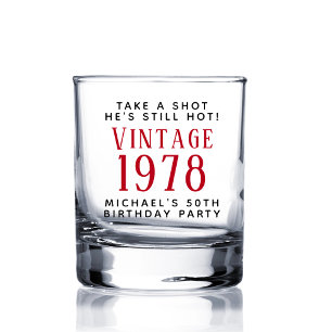 Verre À Whisky 50e fête vintage