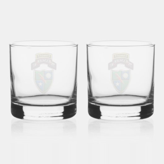 Verre À Whisky 75e régiment de Rangers (Verso)