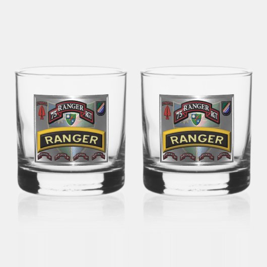 Verre À Whisky 75e régiment de Rangers (Recto)