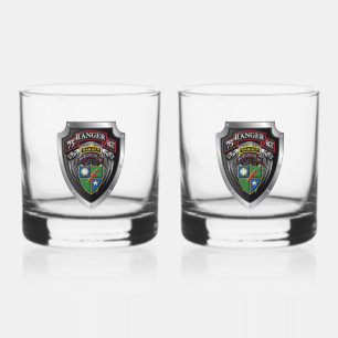 Verre À Whisky 75e Régiment de Rangers 3e TTA