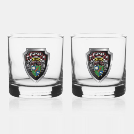 Verre À Whisky 75e Régiment de Rangers 3e TTA (Recto)