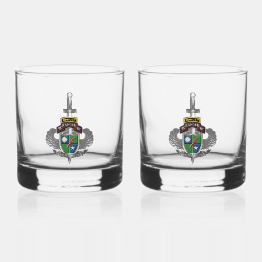 Verre À Whisky 75e Régiment de Rangers Afghanistan Vétéran (Recto)