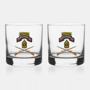 Verre À Whisky 75e régiment de Rangers Premier sergent