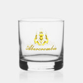 Verre À Whisky Abercrombie Gold Crowé Chardon Whiskey Glass (Recto)