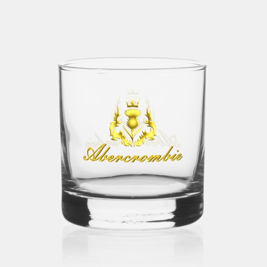 Verre À Whisky Abercrombie Gold Crowé Chardon Whiskey Glass (Verso)