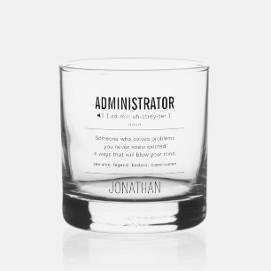 Verre À Whisky Administrateur personnalisé amusant