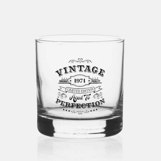 Verre À Whisky Âge vintage à la perfection (Recto)