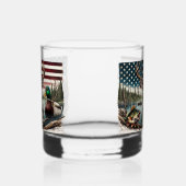 Verre À Whisky American Flag Chasse et pêche Thème (Droite)