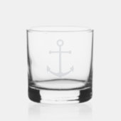Verre À Whisky Ancre bleue marine (Verso)