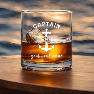 Verre À Whisky Ancre nautique du capitaine sur mesure