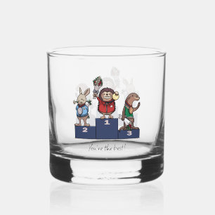 Verre À Whisky Animaux des Bois Vous êtes le meilleur ! Podium de