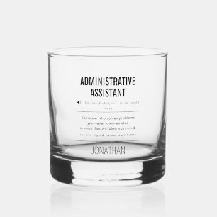 Verre À Whisky Assistant Administratif Personnalisé Drôle