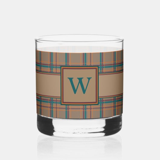 Verre À Whisky Automne Chic Plaid (Recto)