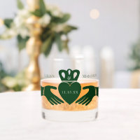 Bague de Claddagh irlandais Simple Graphisme Vert