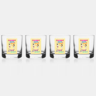 Verre À Whisky Barware d'amis Patinez avec le cœur, envolez-vous 