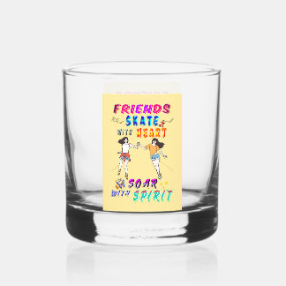 Verre À Whisky Barware d'amis Patinez avec le cœur, envolez-vous 