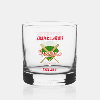 Verre À Whisky Baseball Team Player Sports Lounge Rocks
