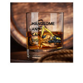 Verre À Whisky Beau et peut creuser la construction de l'excavatr