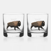 Verre À Whisky Bison galopant (Recto)