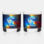 Verre À Whisky Bleu gravitationnel (Recto)