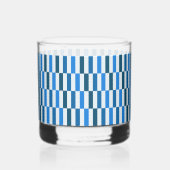 Verre à whisky Blue Line Flow Rocks  (Verso)