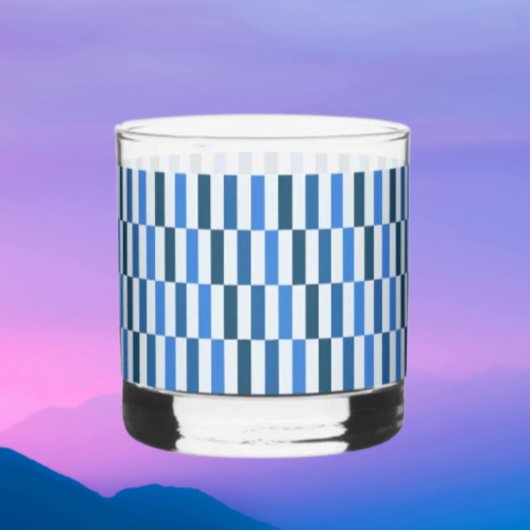 Verre à whisky Blue Line Flow Rocks 