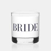 Verre À Whisky Bride moderne personnalisée (Recto)