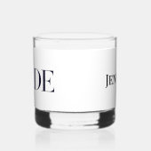 Verre À Whisky Bride moderne personnalisée (Gauche)