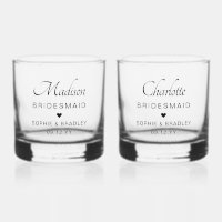 Bridesmaid Personnalisé Nom Personnalisé Mariage