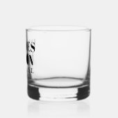 Verre À Whisky BRIDESMAN cravate noire mariage personnalisé (Gauche)