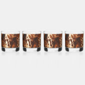 Verre À Whisky Brown Crème Noir Vache du Sud-Ouest (Recto)