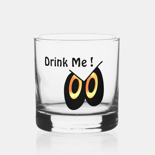 Verre À Whisky Buvez-Moi Les Yeux D'Halloween (Recto)