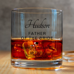 Verre À Whisky Cadeau de mariage personnalisé pour le Père de la