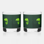 Verre À Whisky Caméléon vert mignon (Droite)