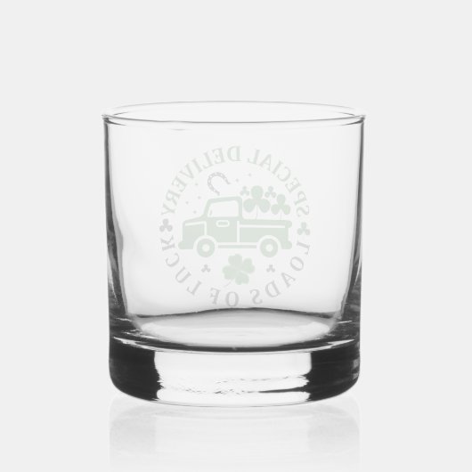 Verre À Whisky Camion avec trèfle St. Patricks Day (Verso)