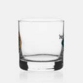 Verre À Whisky Campbell Crest au-dessus de Tartan (Gauche)