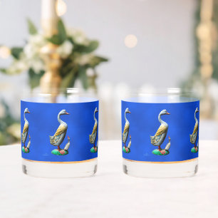 Verre À Whisky Canards patinés en bois