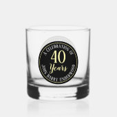 Verre À Whisky Célébration de 40 ans (Recto)