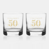 Verre À Whisky Célébration de 50 ans de mariage (Verso)