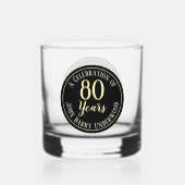 Verre À Whisky Célébration des 80 ans (Verso)