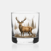 VERRE À WHISKY CERF – COLLECTION DE CHASSE (Verso)