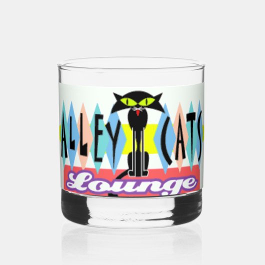 Verre À Whisky "Chats de ruelle" (Recto)
