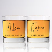 Verre À Whisky Chic Bridesmaid Mariage Bachelorette Party