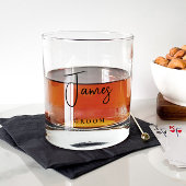 Verre À Whisky Chic Groom Groomsmen Usher Mariage