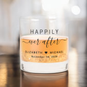 Verre À Whisky Chic Heureux Jamais Après Mariage