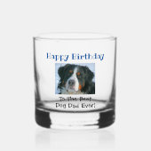 Verre À Whisky Chien d'anniversaire Papa Monde meilleure photo ja (Recto)