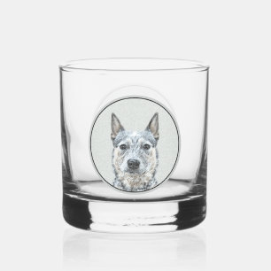 Verre À Whisky Chien de bétail australien - Cute Original Dog Art